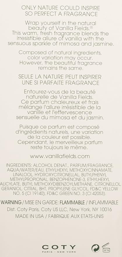Vanilla Fields Cologne Spray 0.75oz